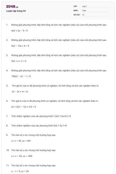 Luyện tập trang 54