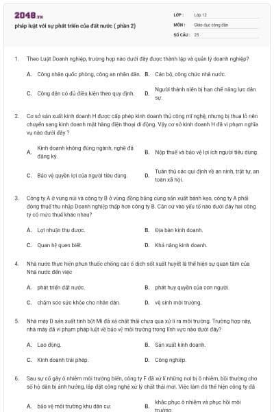 pháp luật với sự phát triển của đất nước ( phần 2)