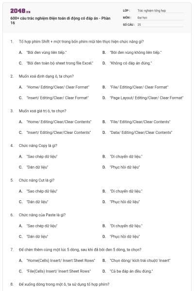 600+ câu trắc nghiệm Điện toán di động có đáp án - Phần 16