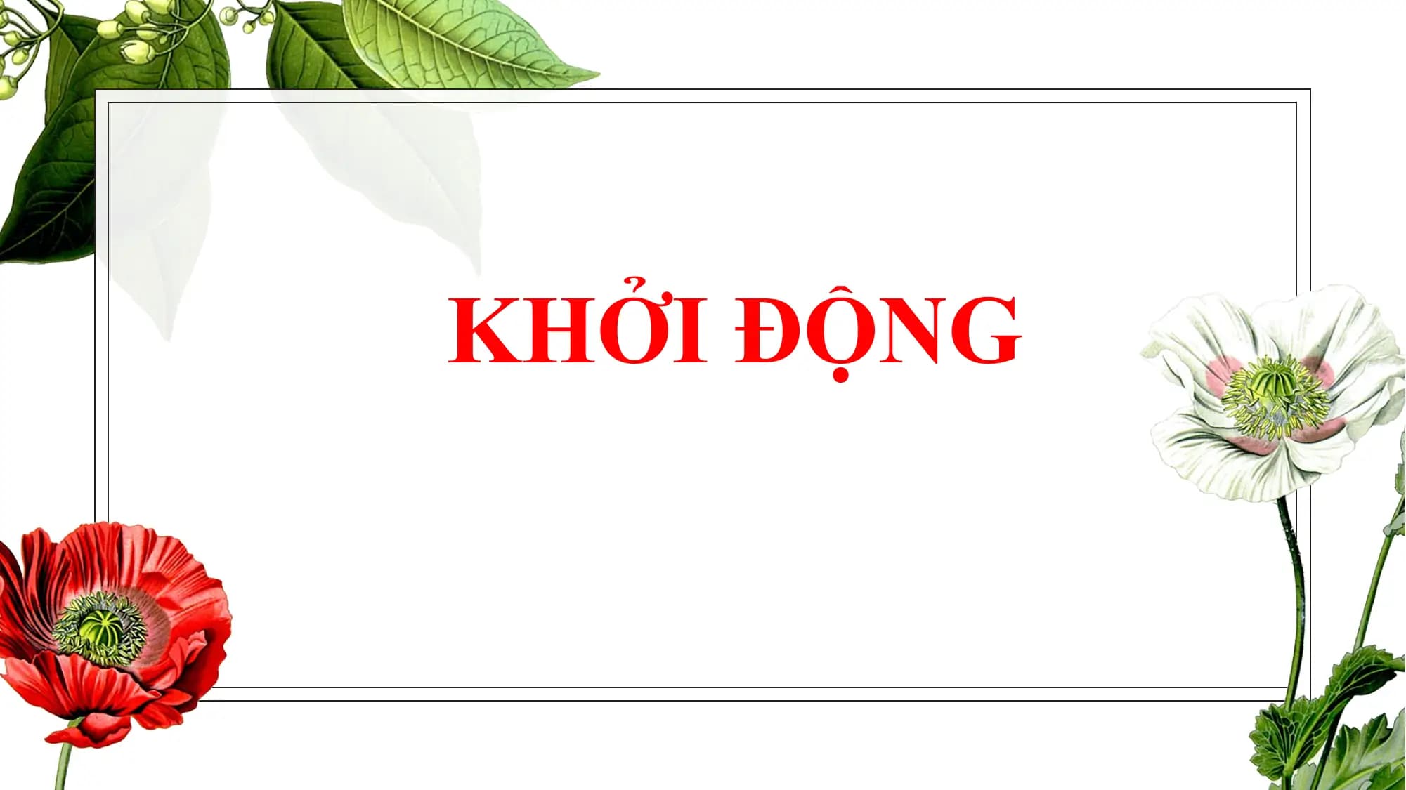 KHỞI ĐỘNG