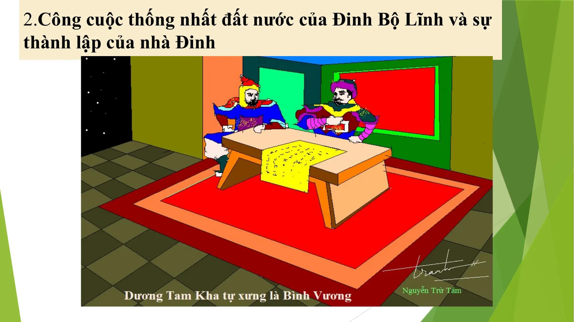 2.Công cuộc thống nhất đất nước của Đinh Bộ Lĩnh và sự
thành lập của nhà Đinh