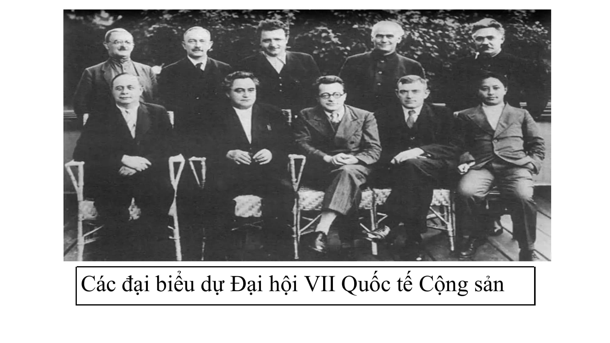 Các đại biểu dự Đại hội VII Quốc tế Cộng sản
