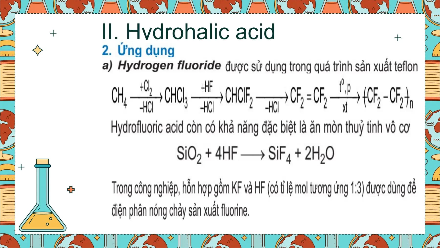 II. Hydrohalic acid