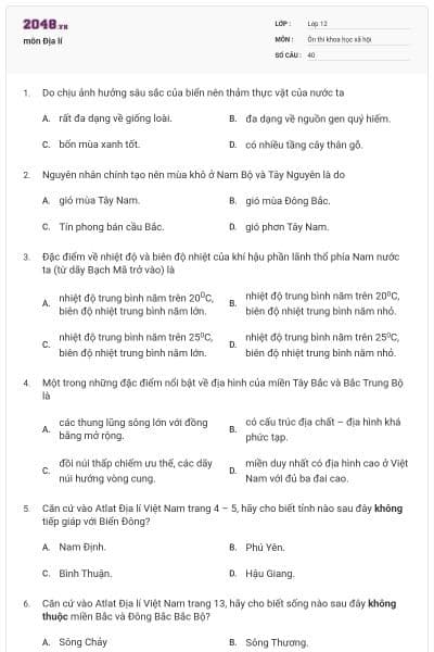 môn Địa lí