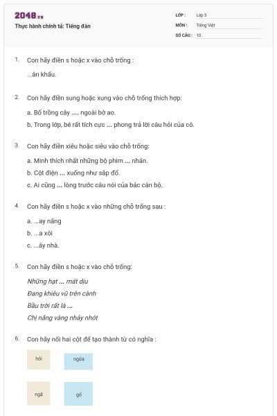 Thực hành chính tả: Tiếng đàn