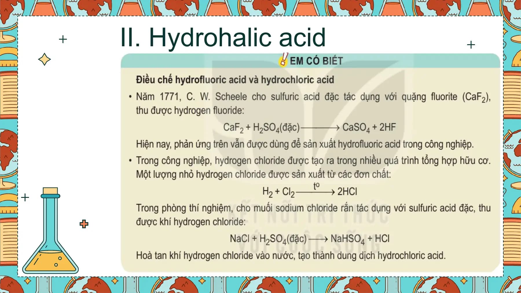 II. Hydrohalic acid