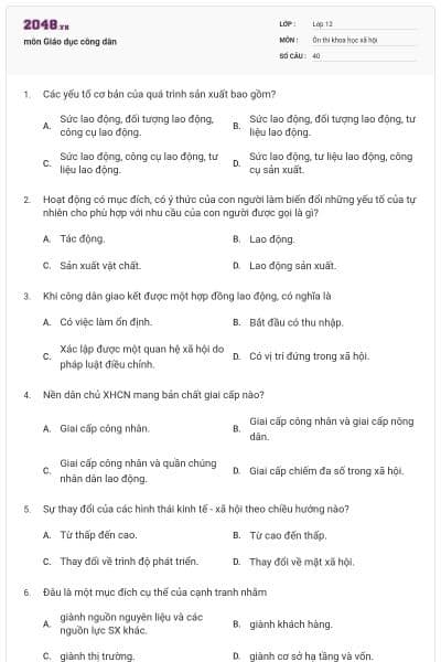 môn Giáo dục công dân