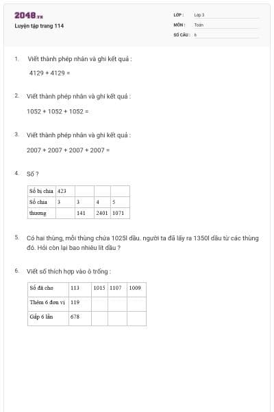 Luyện tập trang 114