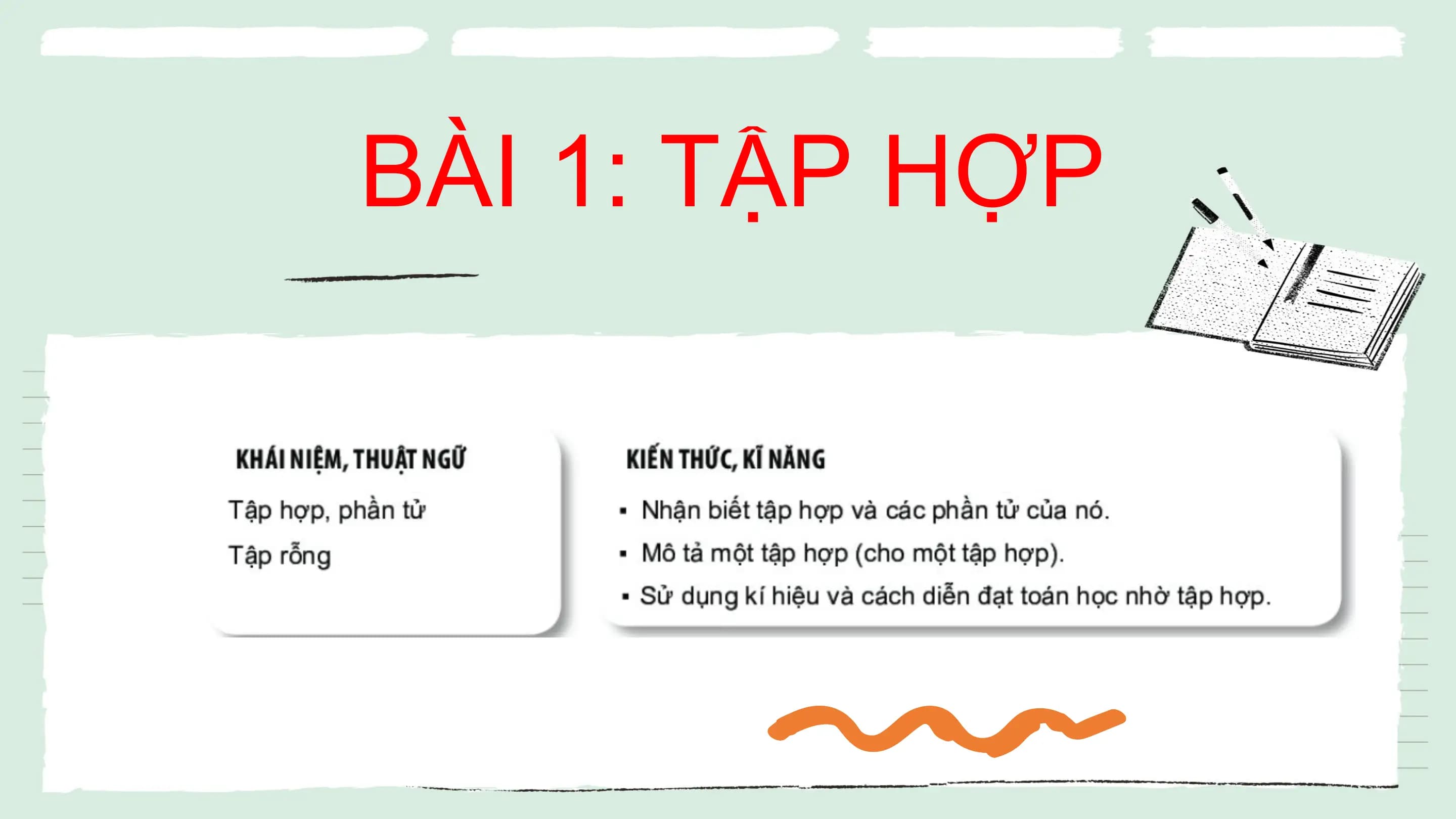 BÀI 1: TẬP HỢP