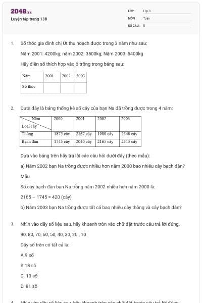 Luyện tập trang 138