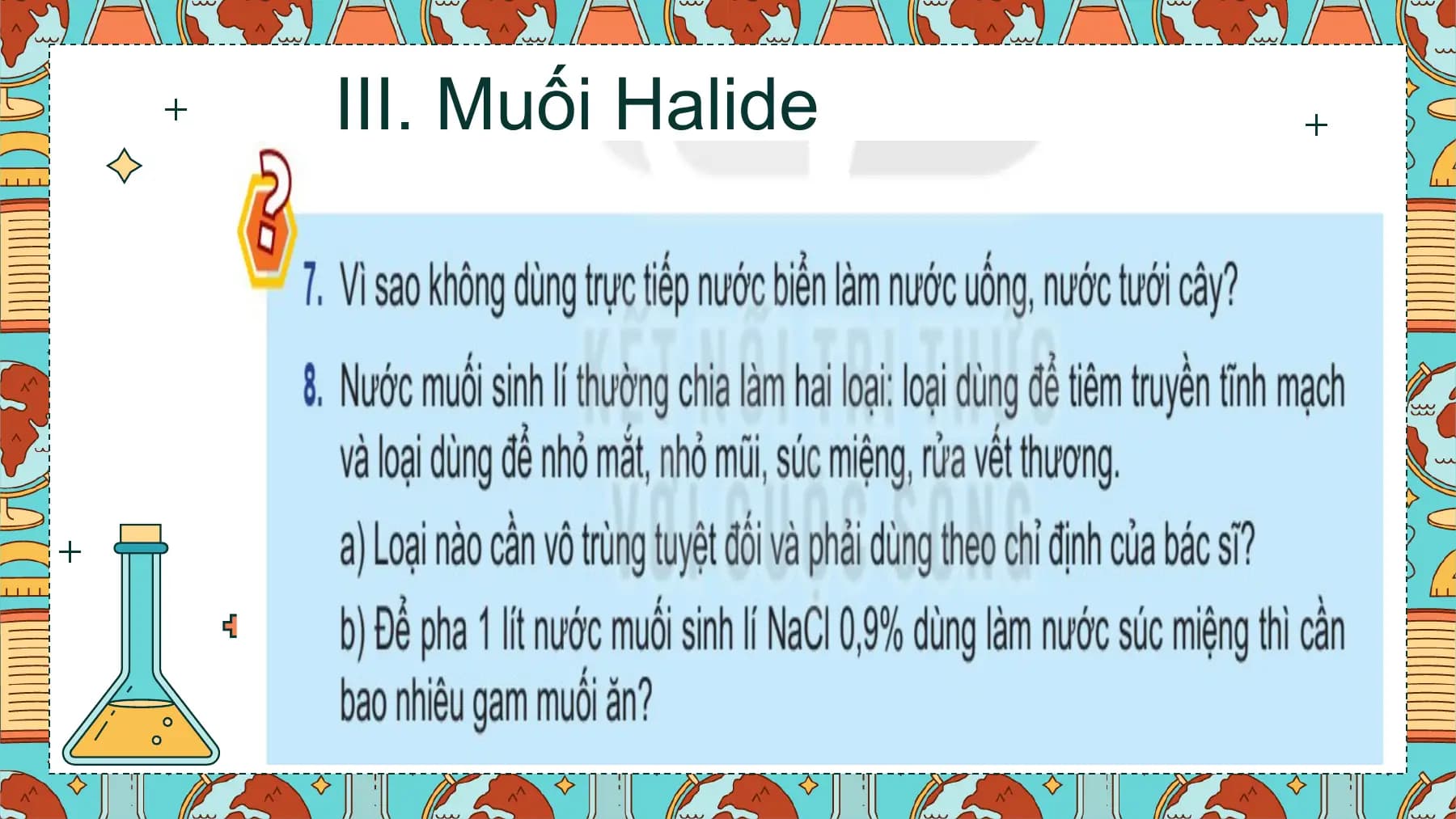 III. Muối Halide