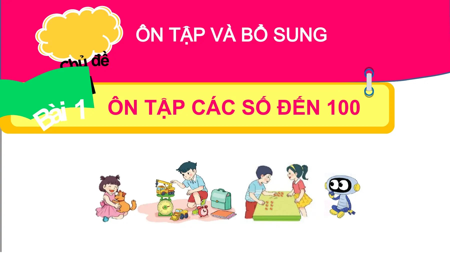 ÔN TẬP CÁC SỐ ĐẾN 100