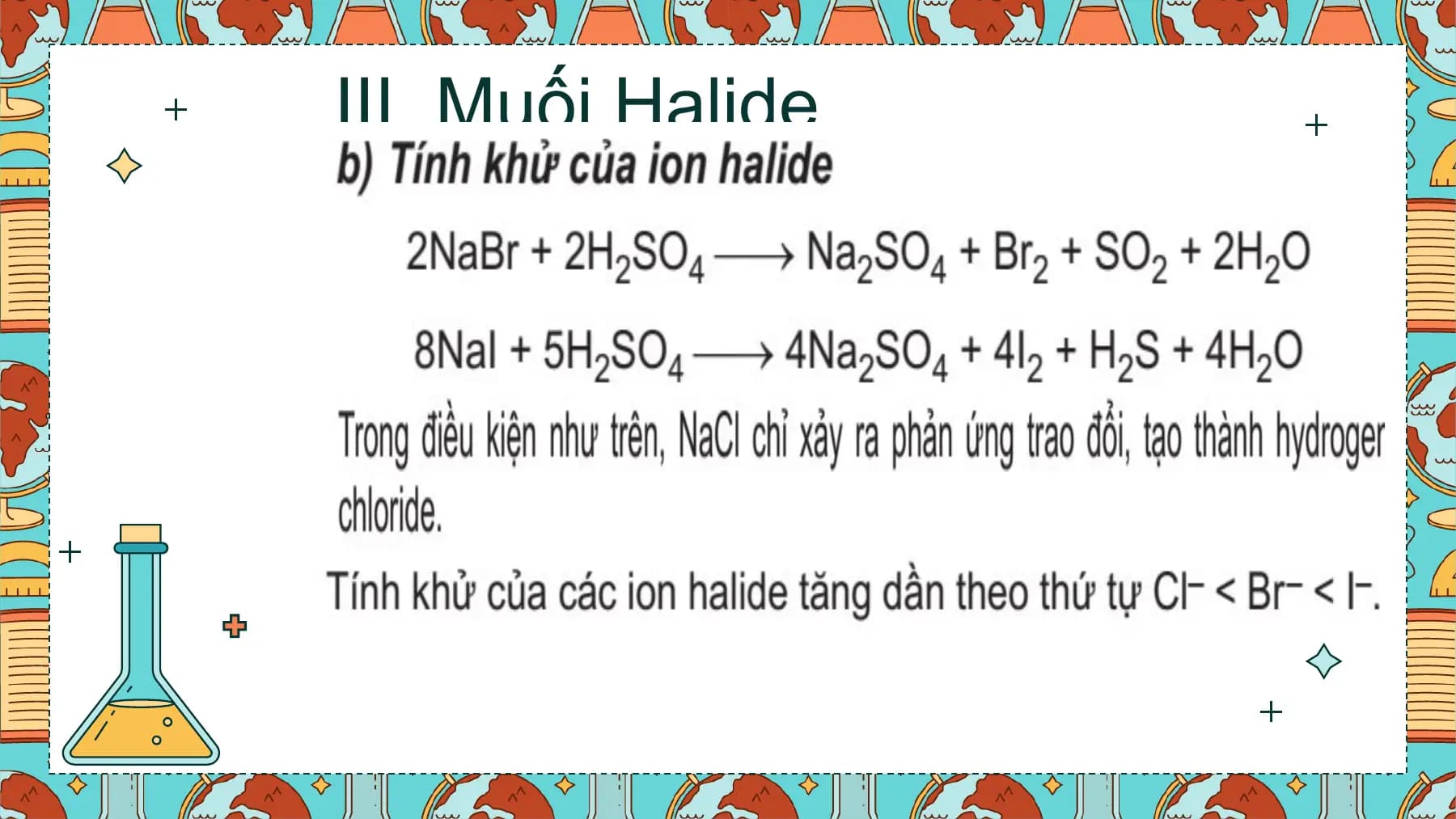 III. Muối Halide