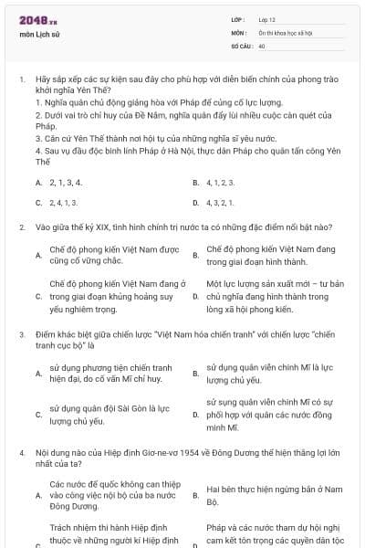 môn Lịch sử